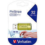 Verbatim PinStripe 32GB USB-Speicherstick (USB 2.0), grün Verbatim USB-Speichersticks