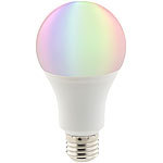 Luminea Home Control WLAN-LED-Lampe, komp. mit Amazon Alexa & Google Assistant, E27, RGBW Luminea Home Control E27-RGBW-LED-Lampen, kompatibel zu Amazon Alexa & Google Assistant