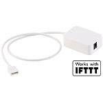 Luminea WLAN-Controller (LED Serie LAT), Amazon Alexa & Google Assistant komp. Luminea WLAN-LED-Streifen-Sets weiß