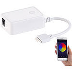 Luminea WLAN-Controller (LED Serie LAX), Amazon Alexa & Google Assistant komp. Luminea WLAN-LED-Streifen-Sets in RGBW