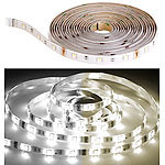 Luminea LED-Streifen-Erweiterung LAT-530, 5 m, 800 Lumen, Versandrückläufer Luminea WLAN-LED-Streifen-Sets weiß