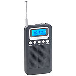 auvisio UKW-/MW-Taschenradio mit LCD-Display, Wecker, Teleskop-Antenne auvisio UKW-/MW-Taschenradios mit Weckern
