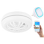 VisorTech Funk-Warnsystem WMS-250.hg: WLAN-Gateway mit 1 Hitzemelder VisorTech WLAN-Frühwarn-Systeme mit Funk-Hitzemeldern