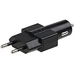 revolt 2in1-USB-Ladegerät für 230- & 12/24-Volt-Kfz-Anschluss, 2x USB, 2,1 A revolt USB-Ladegeräte für 230- und 12/24-Volt-Anschluss