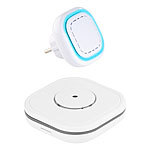 VisorTech Funk-Warnsystem WMS-250.cog: WLAN-Gateway mit 1 Kohlenmonoxid-Melder VisorTech WLAN-Frühwarn-Systeme mit Funk-Kohlenmonoxidmeldern