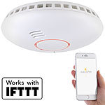 VisorTech WLAN-Rauch- & Hitzemelder RWM-200.app, weltweite App-Benachrichtigung VisorTech