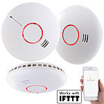 VisorTech 3er-Set WLAN-Rauch- & Hitzemelder mit weltweiter App-Benachrichtigung VisorTech WLAN-Rauch- & Hitzemelder mit weltweiter App-Benachrichtigung