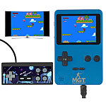 MGT Mobile Games Technology 2in1-Retro-Spielekonsole, 7-cm-Farbdisplay (2,8"), 300 Spiele, 16 Bit MGT Mobile Games Technology Handheld- & TV Retro-Videospielkonsole