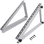 revolt Verstellbare Aluminium-Solarpanel-Halterung mit 41"/104 cm, bis 120 kg revolt Verstellbare Aluminium-Solarpanel-Halterungen