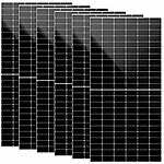 revolt 6er-Set monokristalline Solarmodule, 550 W, MC4-Stecker, IP68, schwarz revolt Solarpanels mit Halbzellen-Technologie
