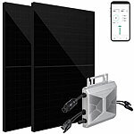 revolt 810W (2x405W) MPPT-Balkon-Solaranlage + 600W On-Grid-Wechselrichter revolt WLAN-Mikroinverter für Solarmodule mit MPPT und App