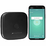 VisorTech Kompakter WLAN-Design-Rauchwarnmelder mit weltweiter App, schwarz VisorTech WLAN-Design-Rauchmelder