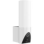 VisorTech LED-Außenwandleuchte & WLAN-Full-HD-Kamera, PIR, Nachtsicht, App, IP65 VisorTech LED-Außenleuchte mit Full-HD-Überwachungskamera und App