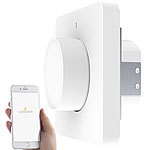 Luminea Home Control 4er WLAN-Lichtschalter & Dimmer mit Dreh-/Drück-Funktion und App Luminea Home Control WLAN-Lichtschalter & Dimmer mit Dreh-/Drück-Funktion und App