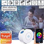 Lunartec Laser-3D-Sternenhimmel-Projektor, RGB-LEDs, Sprach-/Zeitsteuerung, App Lunartec Laser-Projektoren mit Sternenhimmel-Effekt, RGB-LEDs und App
