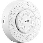 AGT Set aus 5in1-Luftqualitäts-Sensor mit Datenlogger & WLAN-LED-Lampe AGT