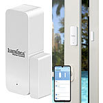 Luminea Home Control ZigBee-Tür- & Fensteralarm, für Alexa, Versandrückläufer Luminea Home Control ZigBee-Tür- und Fensteralarme mit App