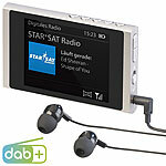 VR-Radio Digitales Slim-Taschenradio DAB+/FM, Akku, Ohrhörer, Alu-Gehäuse VR-Radio Mini-DAB+-Radios