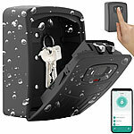 Xcase 2er Smarter Schlüssel-Safe mit Fingerabdruck-Erkennung, App Xcase Smarte Schlüssel-Safes mit Fingerabdruck-Erkennung und WLAN-Gateway