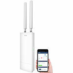 7links Outdoor-WiFi-6-Repeater, bis 3.000 Mbit/s, Dual-Band, 10 dBi, IP65 7links Outdoor-WLAN-Repeater