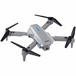 Simulus Faltbare RC-WLAN-Drohne mit HD-Kamera, Hover- und Rückhol-Funktion Simulus Faltbarer WiFi-Quadrocopter mit HD-Kameras