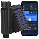 Royal Gardineer WLAN-Bewässerungscomputer, Solar, Wassermengenzähler, App, IP65 Royal Gardineer WLAN-Bewässerungscomputer mit App, integrierte Solarpanels