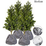Royal Gardineer 4er-Set Thermo-Topfschutz für Pflanzen, 50x45 cm, Drainage, anthrazit Royal Gardineer