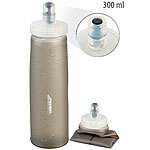 Speeron Faltbare Trinkflasche mit geradem Boden, BPA-frei, 300 ml, anthrazit Speeron Faltbare Trinkflaschen mit großer Öffnung