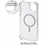 Xcase Transparente MagSafe-Hybrid-Hülle für iPhone 15 Plus, aus Polycarbonat Xcase