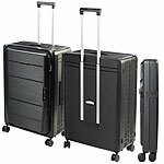 Xcase Faltbarer 4-Rollen-Hartschalen-Koffer, TSA-Schloss, 26" / 66 cm, 90 l Xcase