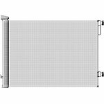 Carlo Milano Ausziehbares Treppenschutzgitter, 13 - 140 cm, 85 cm hoch, grau Carlo Milano Ausziehbare Treppenschutzgitter