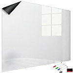 infactory Magnetische Whiteboard-Folie, selbstklebend, 4 Marker, 90 x 60 cm infactory Magnetische Whiteboard-Folien