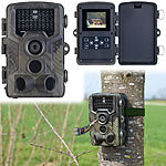 VisorTech Full-HD-Wildkamera mit 3 PIR-Sensoren, Nachtsicht, Farbdisplay, IP65 VisorTech Wildkameras