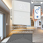 revolt WLAN-Fußbodenheizung-Thermostat mit App und Sprachsteuerung, weiß revolt WLAN-Raumthermostate