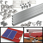 revolt 68-teiliges Dachmontage-Set für 4 Solarmodule, flexibel revolt