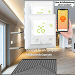revolt 2er-Set WLAN-Fußbodenheizungs-Thermostat. Sprachsteuerung, App, weiß revolt