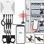 Luminea Home Control 3-Phasen-WLAN-Stromzähler inkl. 2 WLAN-Steckdosen Luminea Home Control
