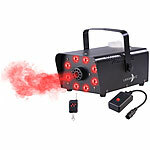 Lunartec Nebelmaschine mit 8 RGB-LEDs, 300-ml-Tank, Fernbedienung, 700 Watt Lunartec Nebelmaschinen mit RGB-LEDs und Fernbedienung