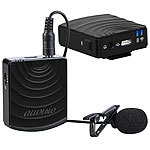auvisio Digital Funkmikrofon & -Empfänger-Set, Klin.2, 4GHz, Versandrückläufer auvisio 2,4-GHz-Funkmikrofon-Sets mit Empfänger für 3,5-mm-Klinkenanschluss