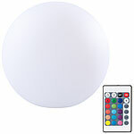 Lunartec 2er-Set Akku-Leuchtkugeln für innen und außen, Ø20 cm, IP54, RGBW-LED Lunartec Akku-Leuchtkugeln RGBW mit Fernbedienung