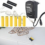 revolt Batterie-Netzteil-Adapter für bis zu 2 Geräte, ersetzt 8 AA-Batterien revolt Batterie-Netzteil-Adapter für 2 AA-batteriebetriebene Geräte