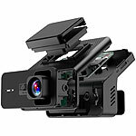 4K-UHD-Dashcam mit GPS, 1,47″ IPS-Display, G-Sensor, Parkwächter, App WLAN-GPS-Dashcams (Ultra HD) mit G-Sensor, Display und App