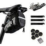 Semptec Urban Survival Technology 16in1-Fahrrad-Multitool-Werkzeug mit Reifen-Reparatur-Set und Tasche Semptec Urban Survival Technology 16in1-Fahrrad-Werkzeuge mit Reifen-Reparatur-Set