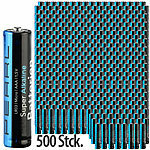 PEARL 500er-Set Super-Alkaline-Batterien Typ AAA / Micro, 1,5 Volt PEARL 