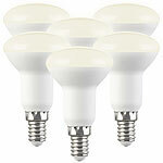 Luminea 6er-Set LED-Reflektoren, R50, warmweiß, 450 lm, E14, 5W (ersetzt 40W) Luminea LED-Reflektoren E14 R50 (warmweiß)