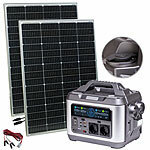 revolt Powerstation & Solar-Generator + 2x 150-W-Solarmodul, 1120 Wh, 1.200 W revolt