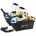 PEARL 2er-Set faltbare Einkaufskörbe mit 19 l Volumen PEARL Einkaufskörbe