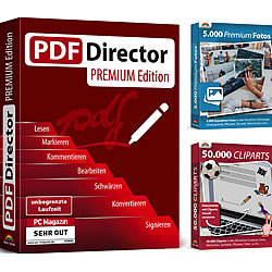 Markt + Technik PDF Director Premium inkl. Foto-& Clipart-Sammlung Markt + Technik