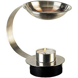 Britesta Edelstahl-Duftlampe inklusive Teelicht, Teelichthalter Ø 39 mm Britesta