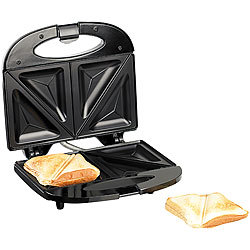 Rosenstein & Söhne Antihaft-beschichteter Sandwich-Toaster für 4 Portionen, 750 Watt Rosenstein & Söhne